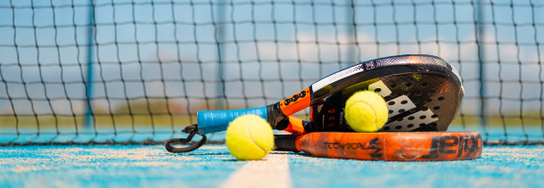 Particolare racchette padel